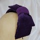 Purple velvet hair bow