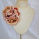 Honey coloured rose hair flower/corsage