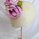Lilac rose hair flower/corsage